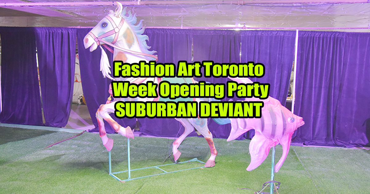 Fashion Art Toronto Week Opening Party SUBURBAN DEVIANT @suburbandeviant @fashionarttoronto @dylandoesmyhair @jezlooks @haidilaohotpot_canada @blogto @livingluxemagazine @1664canada #fashionweektoronto #canadafashion #fashionarttoronto @natalia.vassighi More at https://fashionpage.ca/